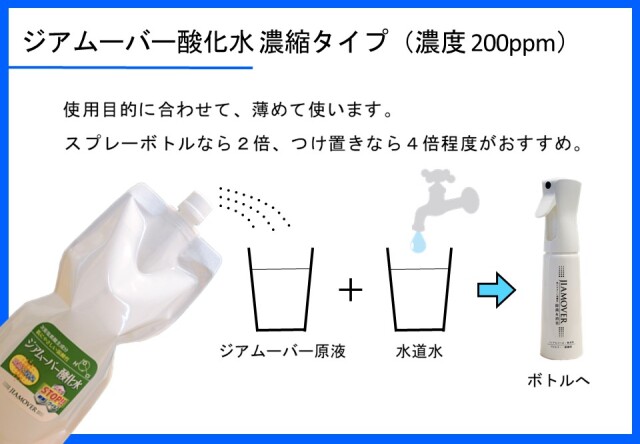 ジアムーバー酸化水詰め替えパック1000ml